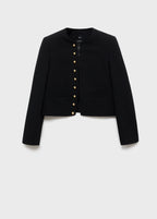 Buttoned Cropped Jacket
