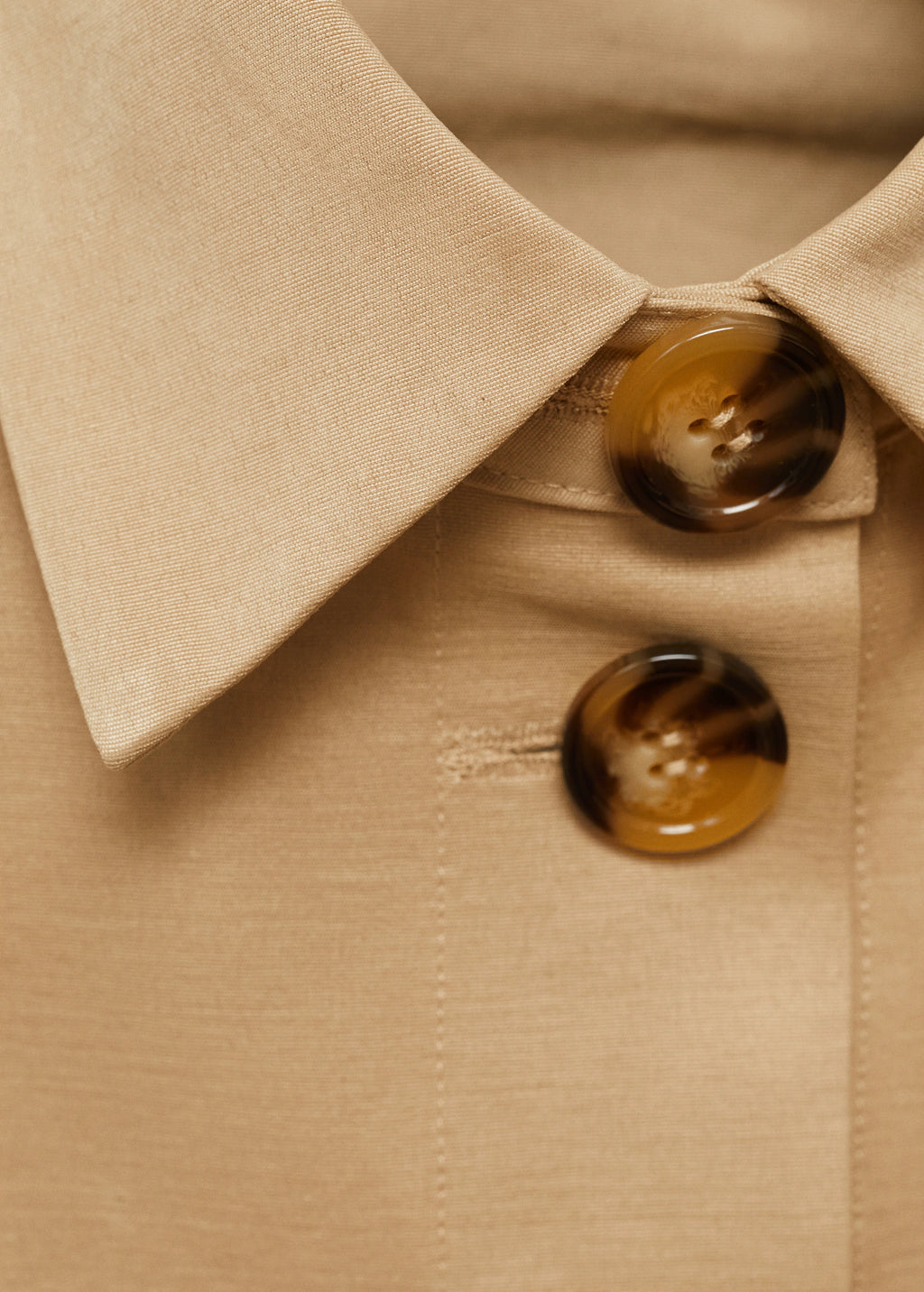 Cape Style Cropped Trench Coat