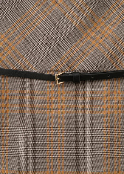 Check Belt Dress