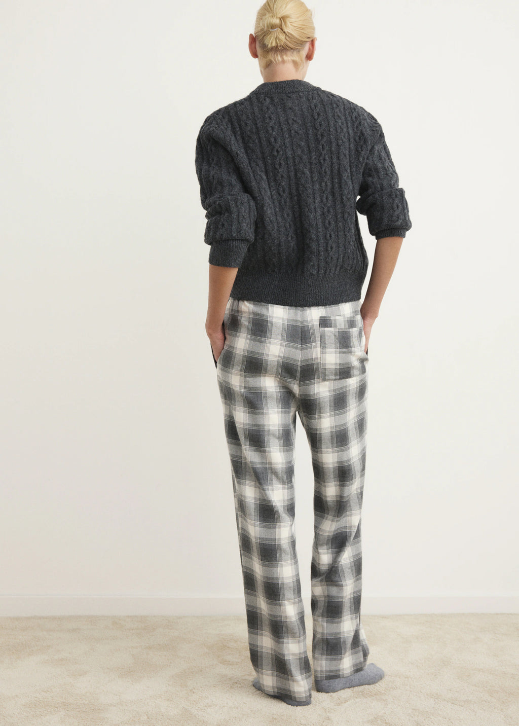 Check Flannel Trousers