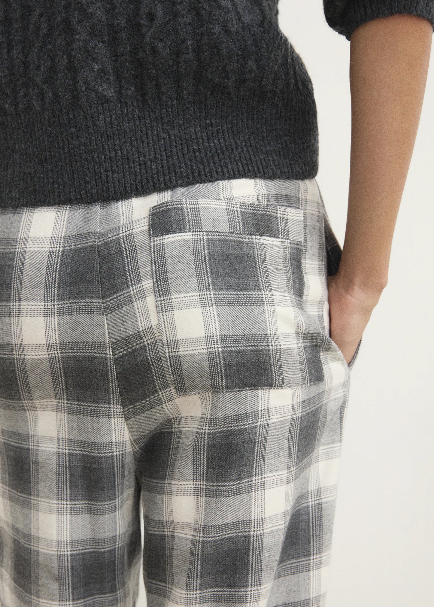 Check Flannel Trousers