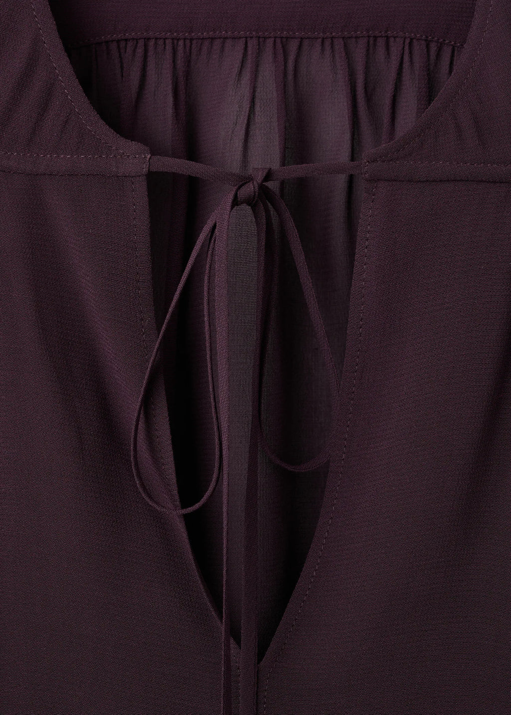 Chiffon Blouse With Bow Neckline