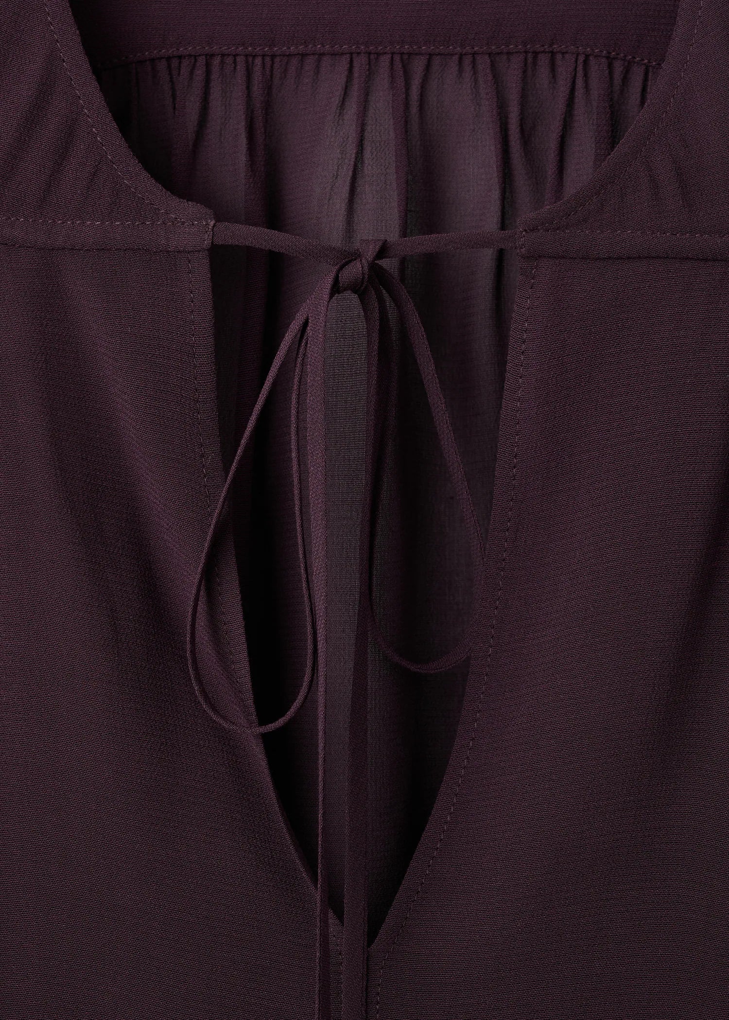 Chiffon Blouse With Bow Neckline