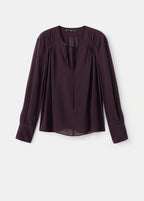 Chiffon Blouse With Bow Neckline