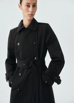 Classic 100% Cotton Trench Coat