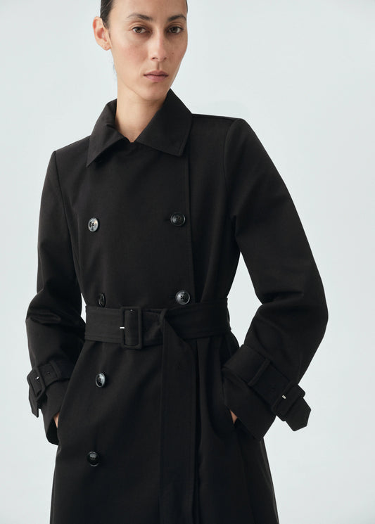 Classic 100% Cotton Trench Coat