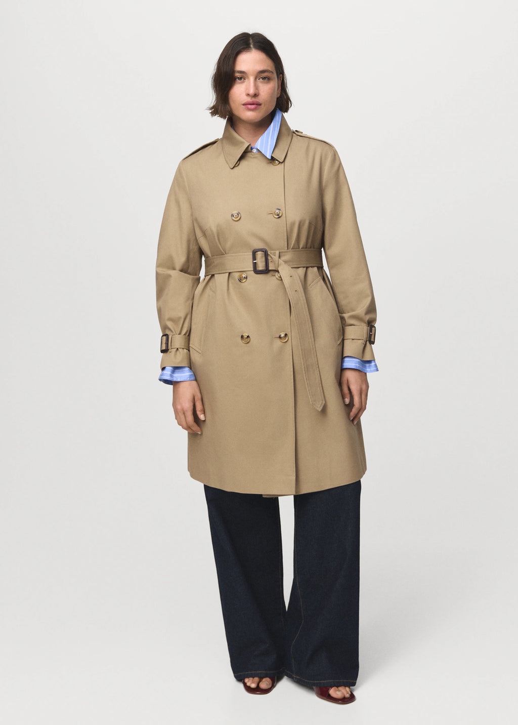 Classic Trench Coat With Belt
