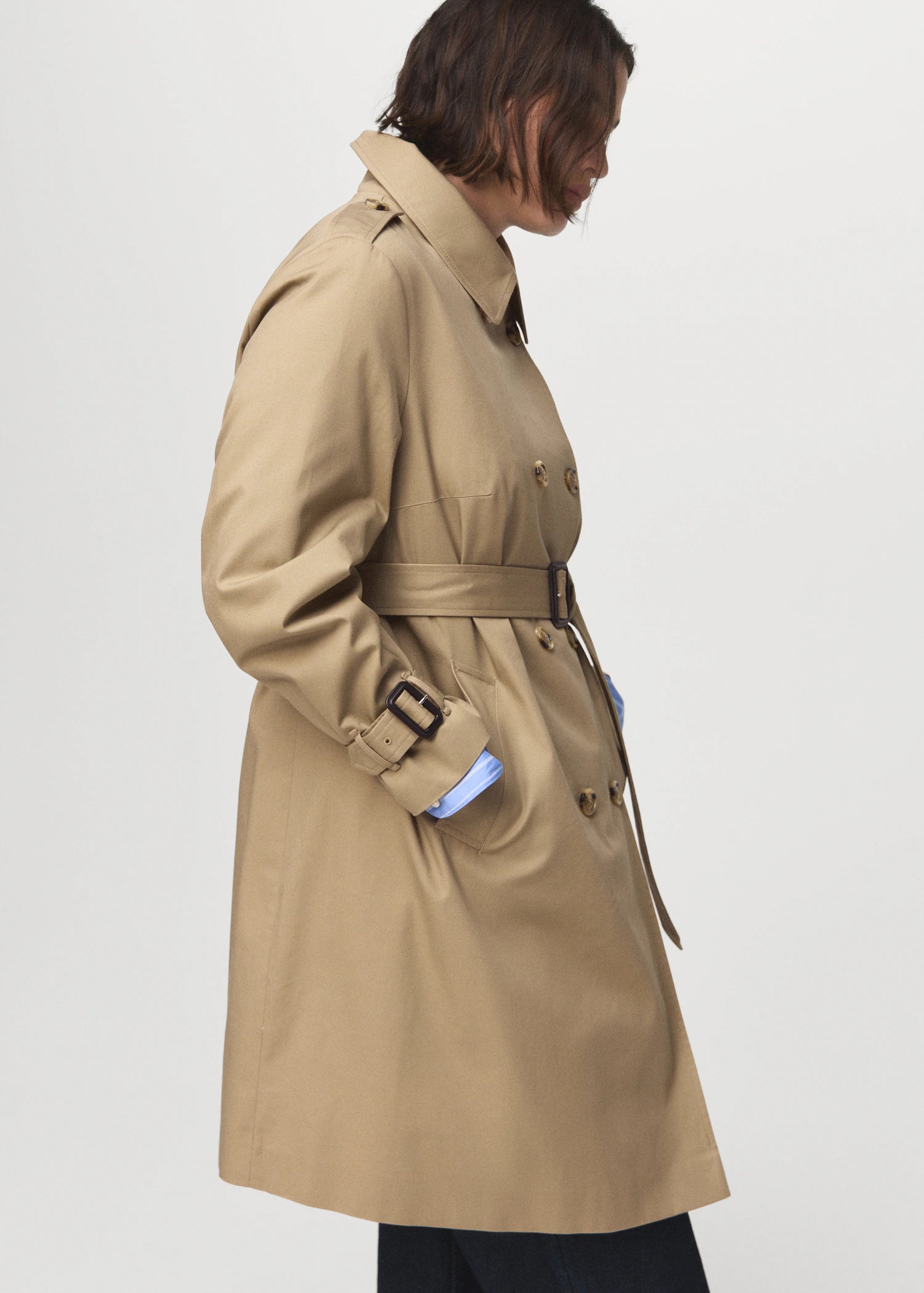 Classic Trench Coat With Belt