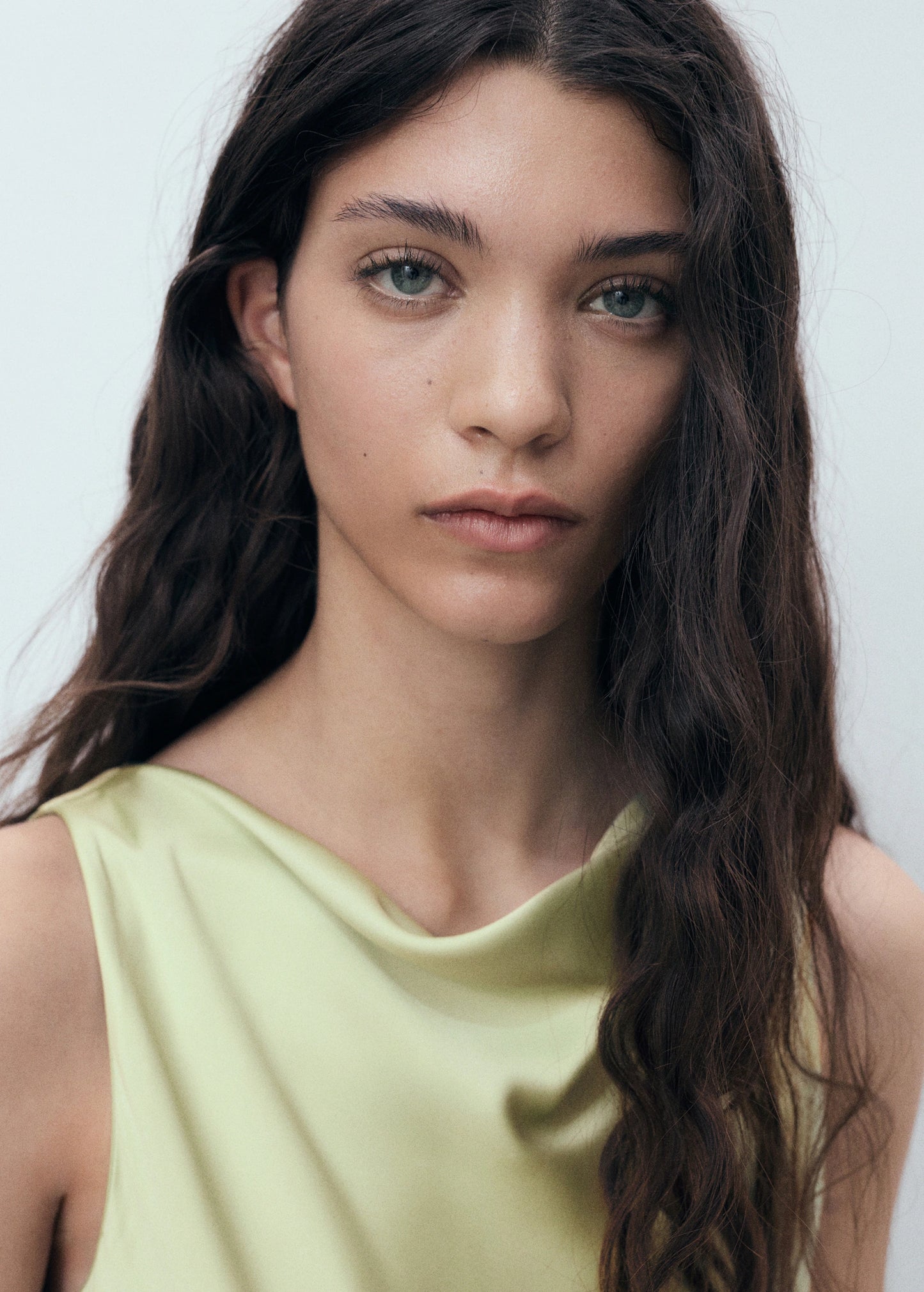 Combined Dress With Asymmetrical Cut