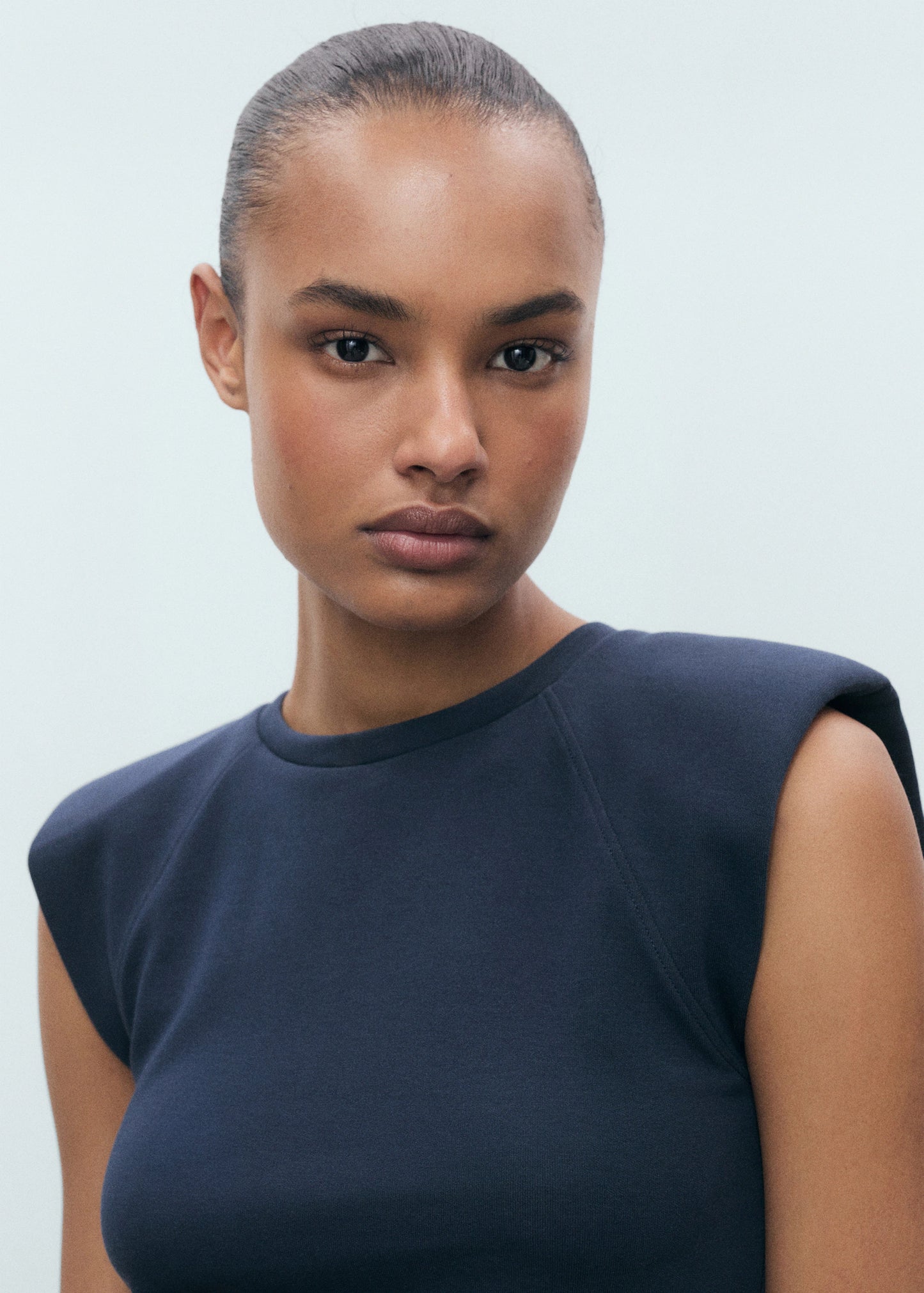 Combined Fabric Midi Dress