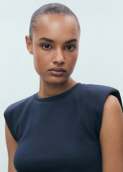 Combined Fabric Midi Dress