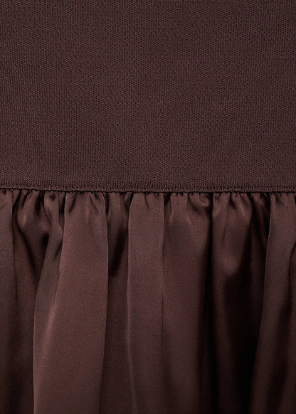 Combined Fabric Top With Crossed Back