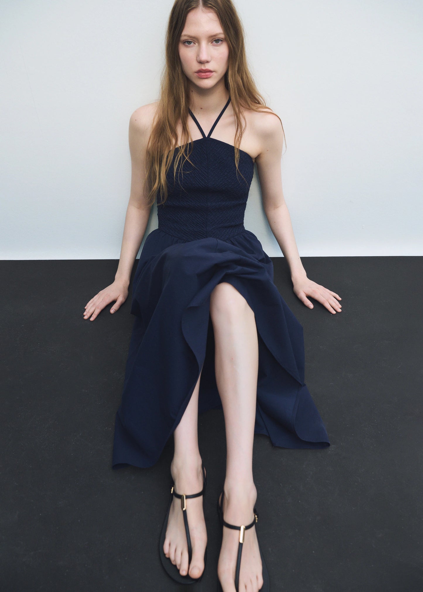 Combined Halter Neck Dress