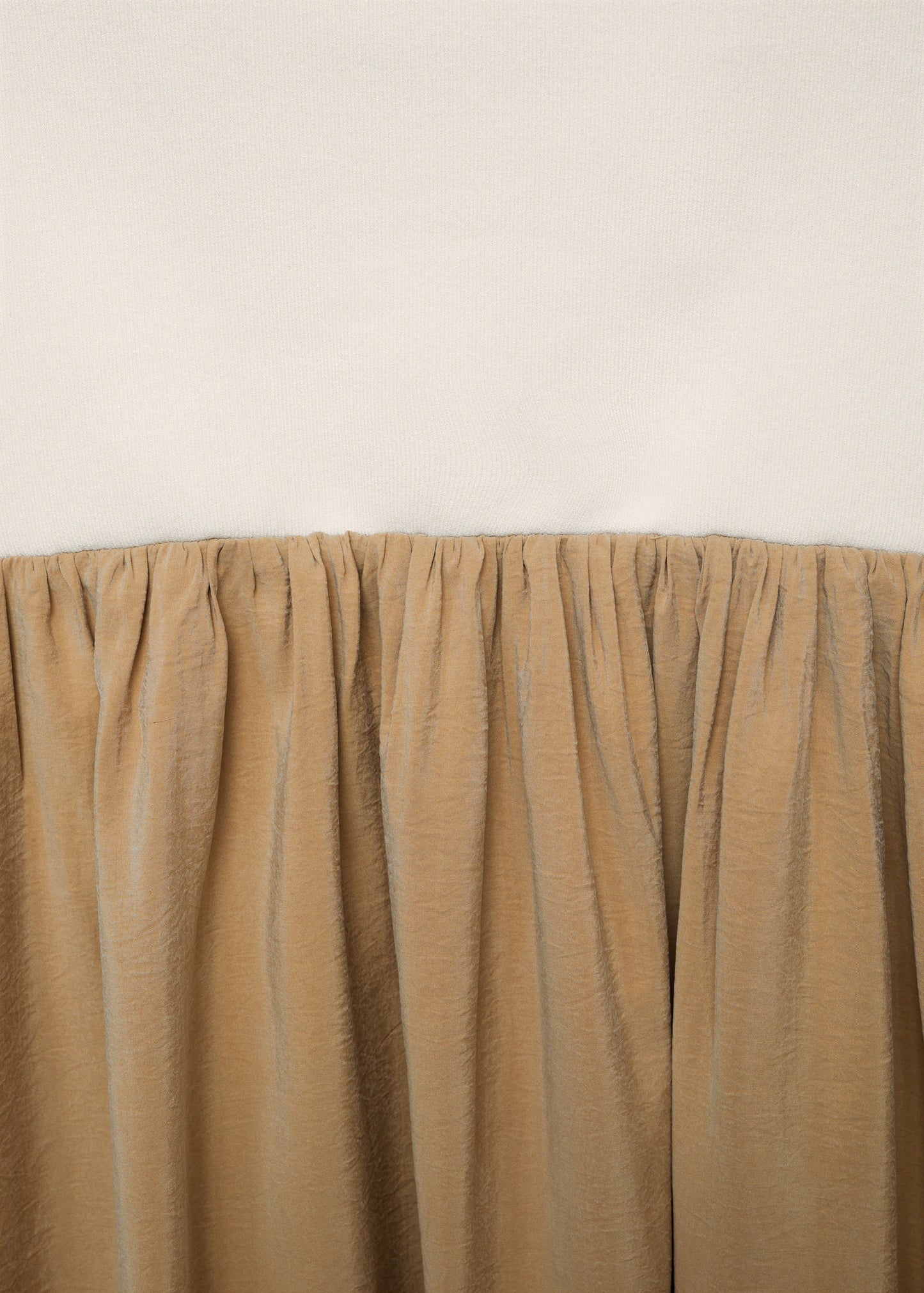 Combined Knitted Balloon Dress