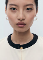 Contrasting Cotton Cardigan