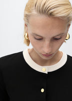 Contrasting Cotton Cardigan