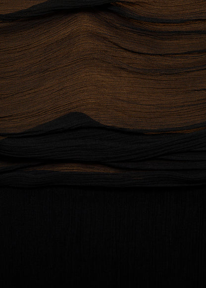 Contrasting Textured Dress