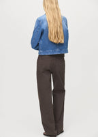 Corduroy Collar Denim Jacket