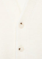 Cotton And Wool Cardigan With Button Fasteners