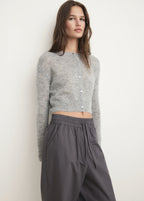 Cotton Cropped Trousers With Pockets