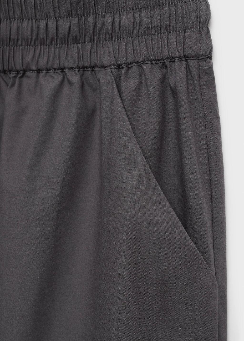 Cotton Cropped Trousers With Pockets