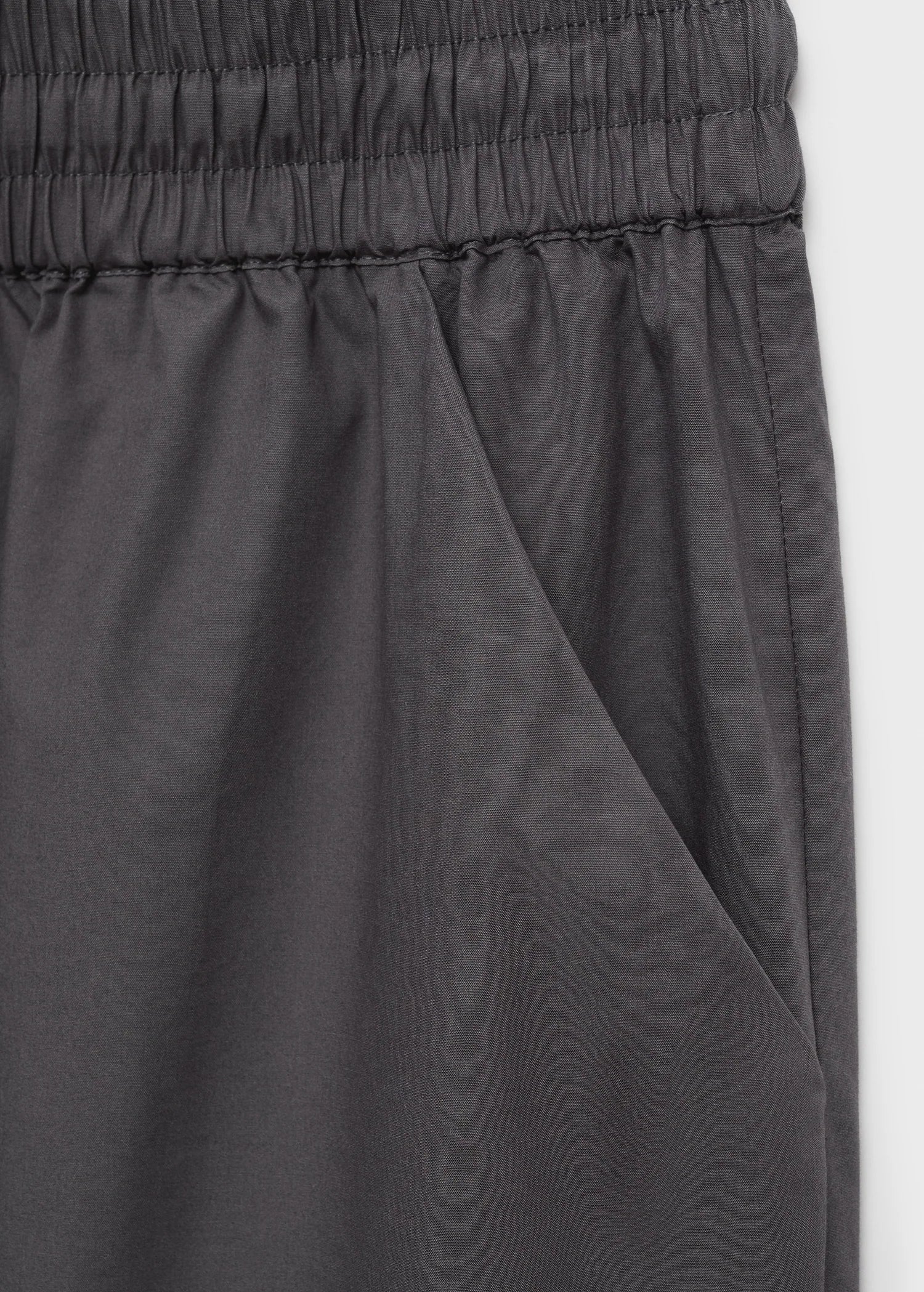 Cotton Cropped Trousers With Pockets