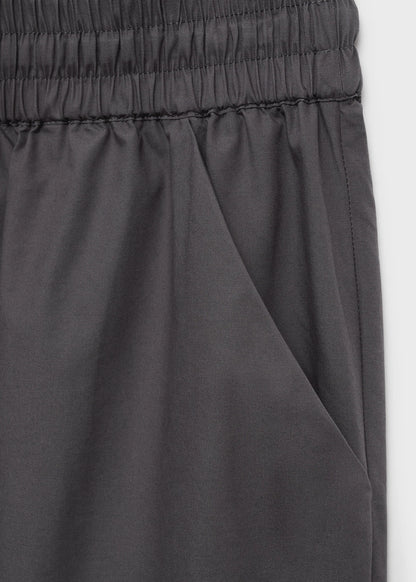 Cotton Cropped Trousers With Pockets