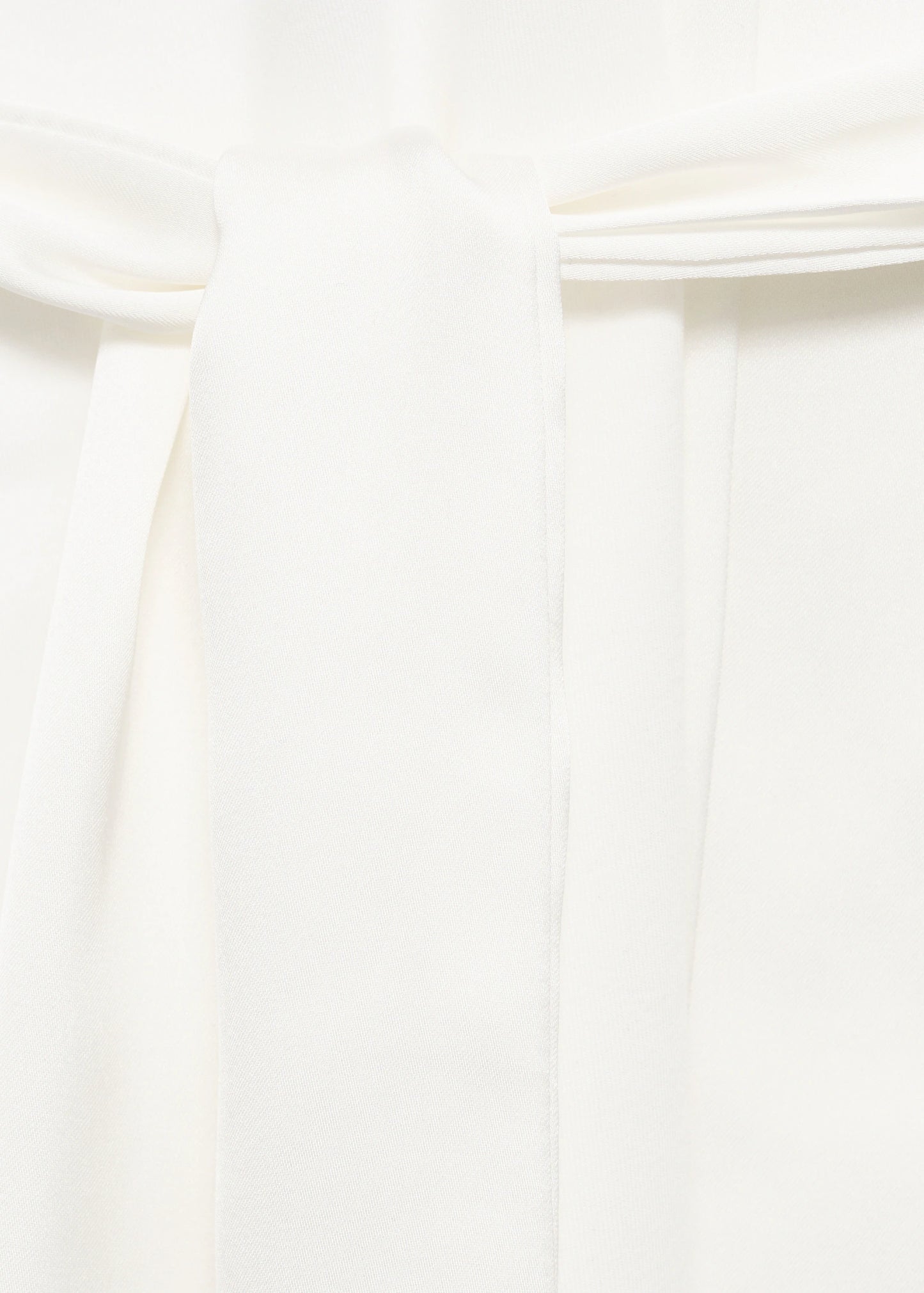 Cotton Dressing Gown With Satin Trim