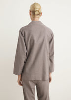 Cotton Flannel Shirt With Contrasting Piping