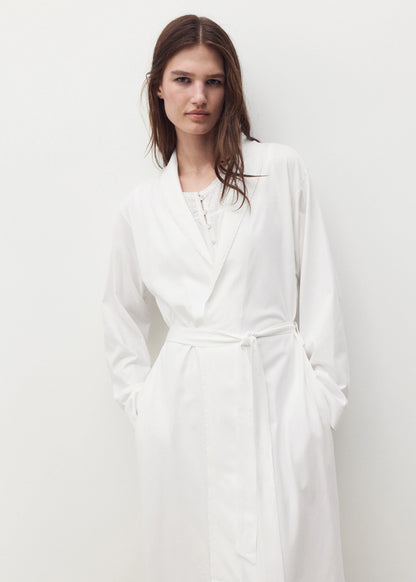 Cotton Gown With Embroidery Detail