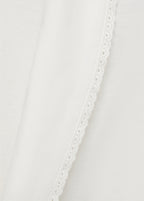 Cotton Gown With Embroidery Detail