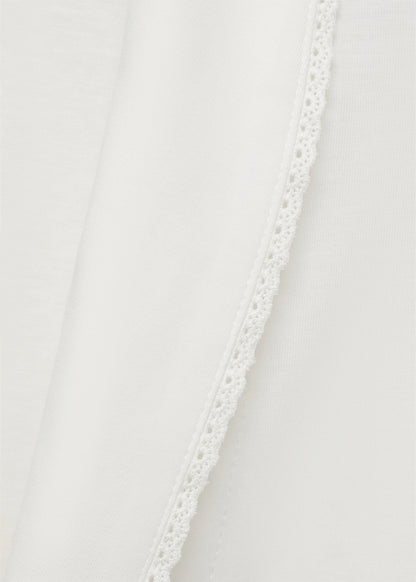 Cotton Gown With Embroidery Detail