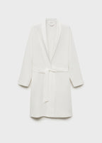 Cotton Gown With Embroidery Detail