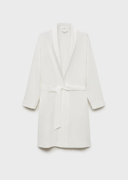 Cotton Gown With Embroidery Detail