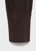 Cotton Knitted Cardigan With Hood