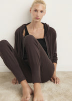 Cotton Knitted Turn Up Trousers