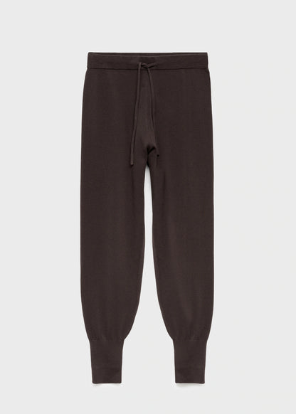 Cotton Knitted Turn Up Trousers