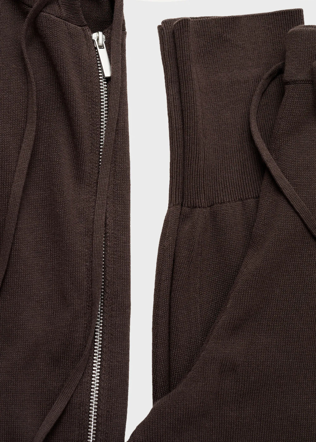 Cotton Knitted Turn Up Trousers