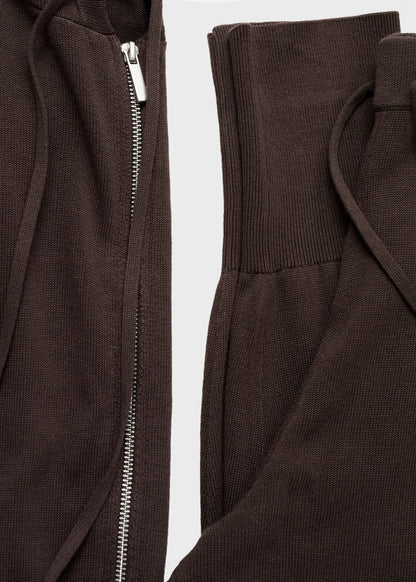 Cotton Knitted Turn Up Trousers