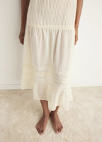 Cotton Lace Nightdress With Drawstring