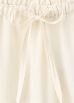 Cotton Lace Pyjama Trousers With Drawstring