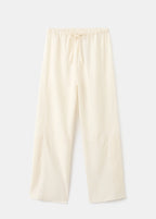 Cotton Lace Pyjama Trousers With Drawstring
