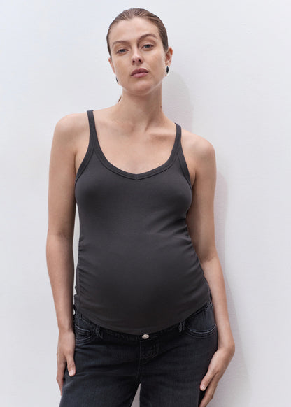 Cotton Maternity Top With Straps