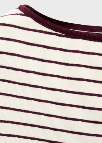 Cotton Maternity T Shirt With Buttoned Cuffs