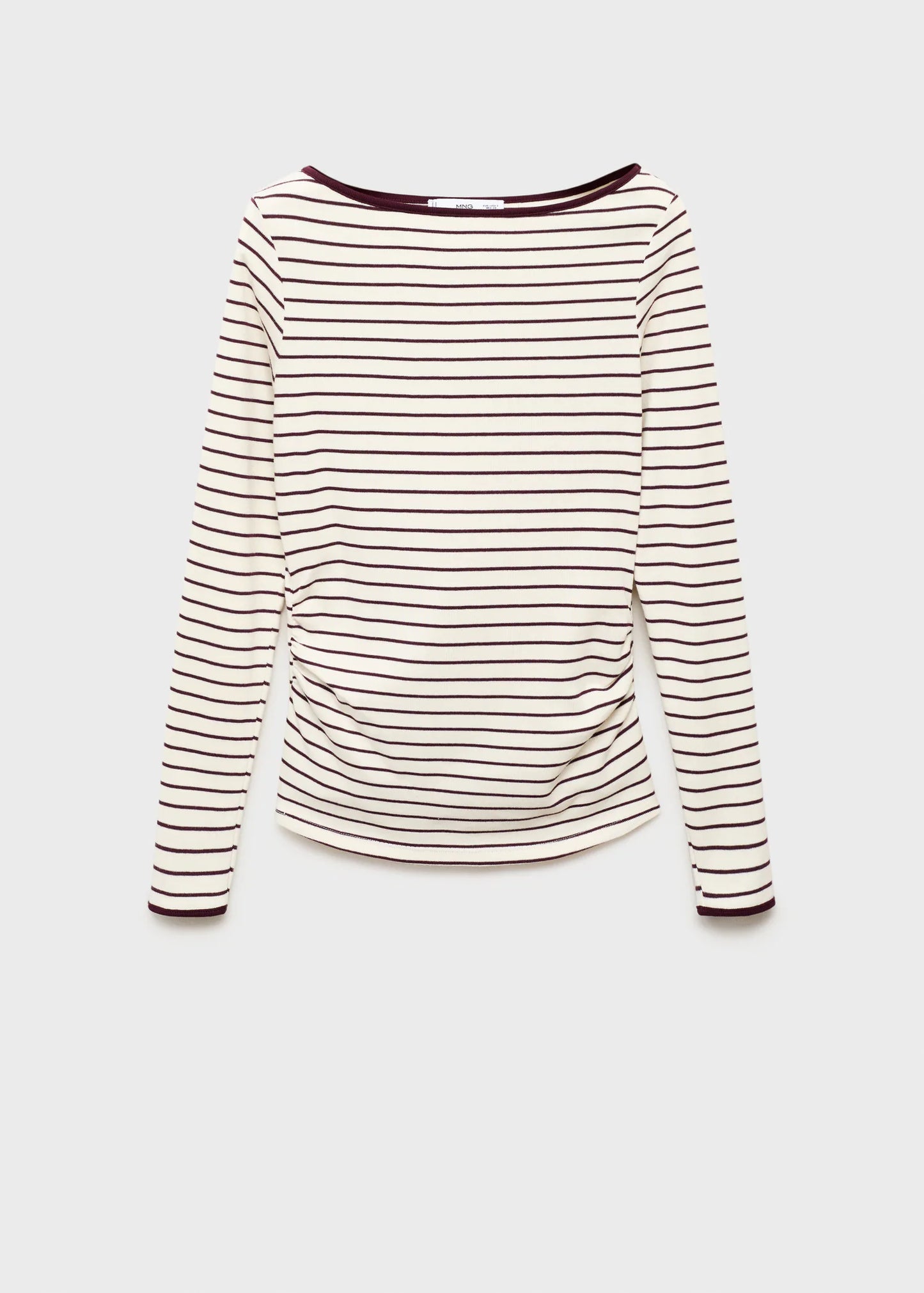 Cotton Maternity T Shirt With Buttoned Cuffs