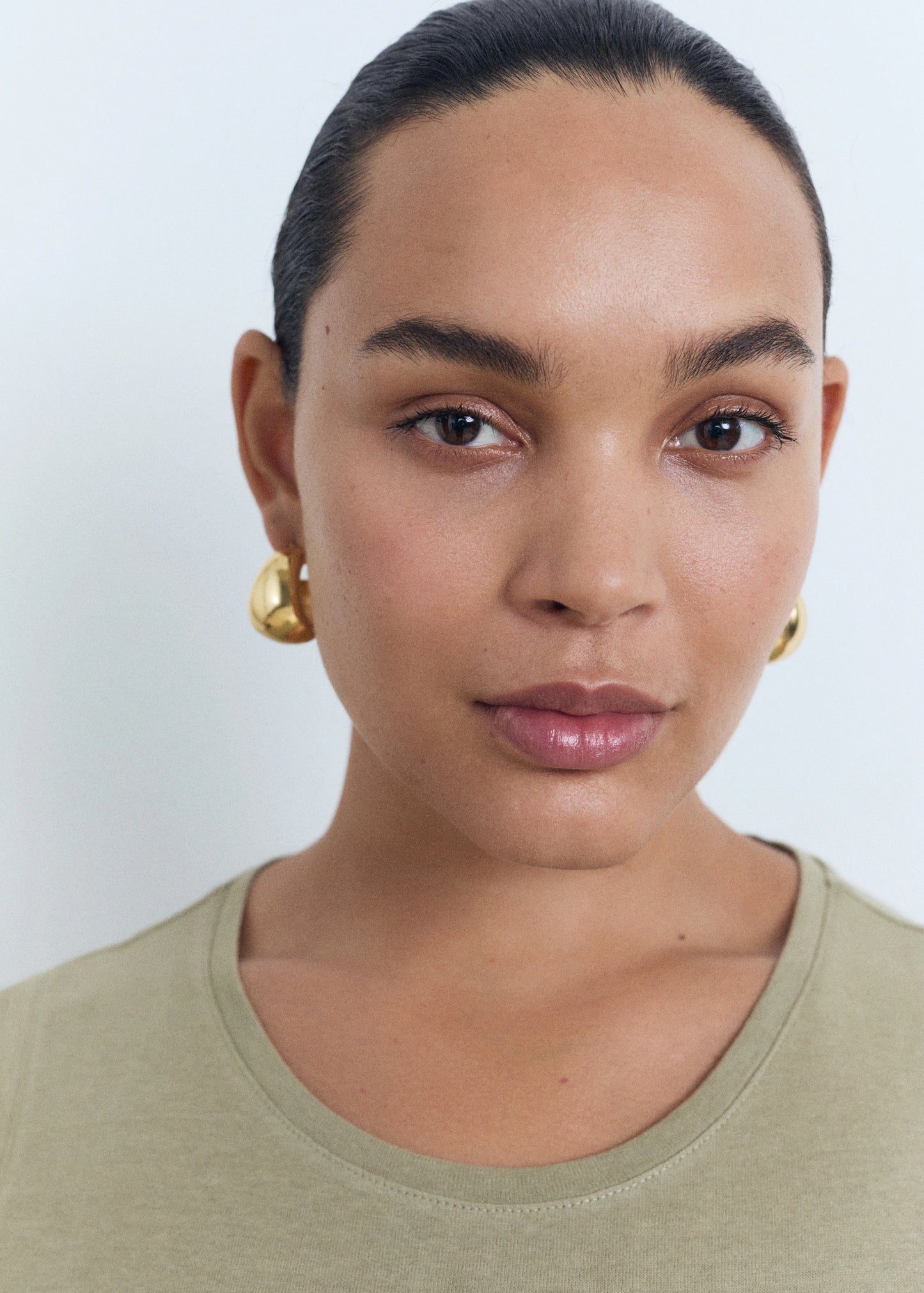 Cotton Midi Dress With Knot Detail