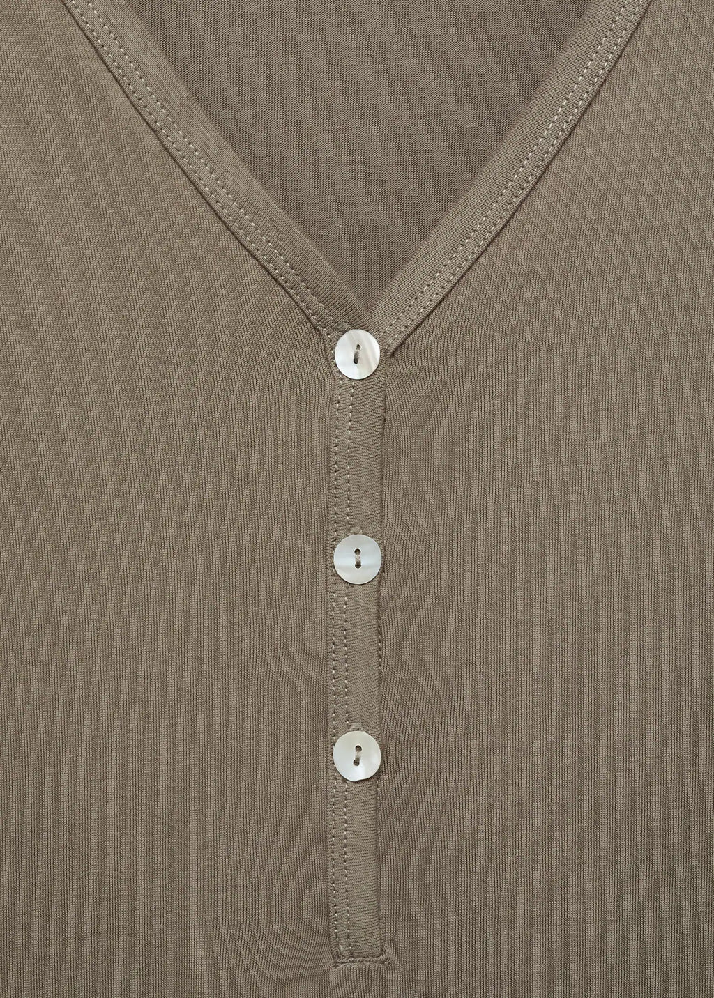 Cotton Nightdress With Button Detail