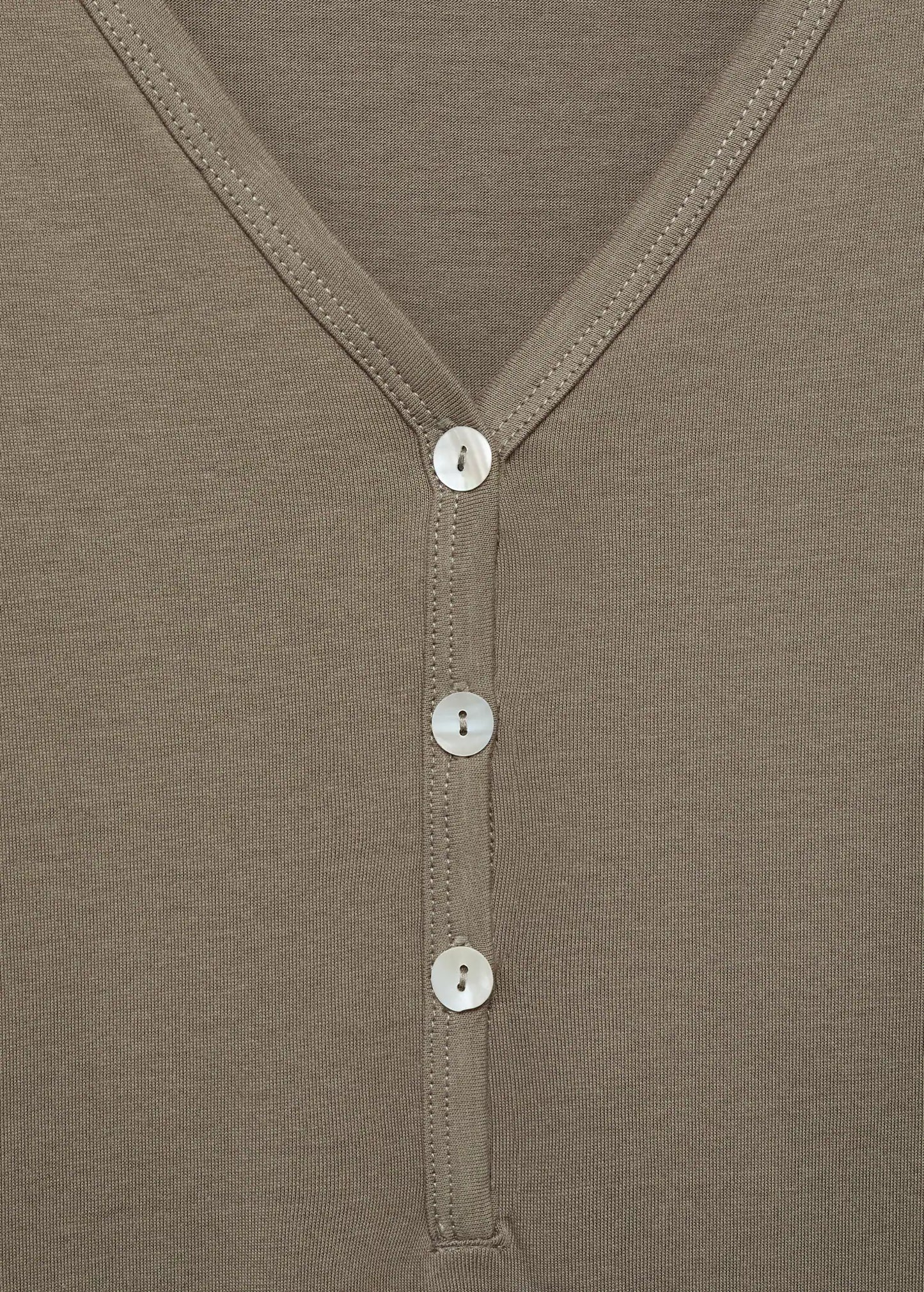 Cotton Nightdress With Button Detail