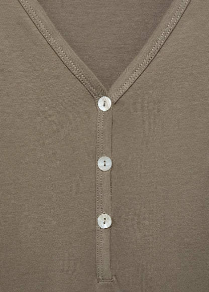 Cotton Nightdress With Button Detail