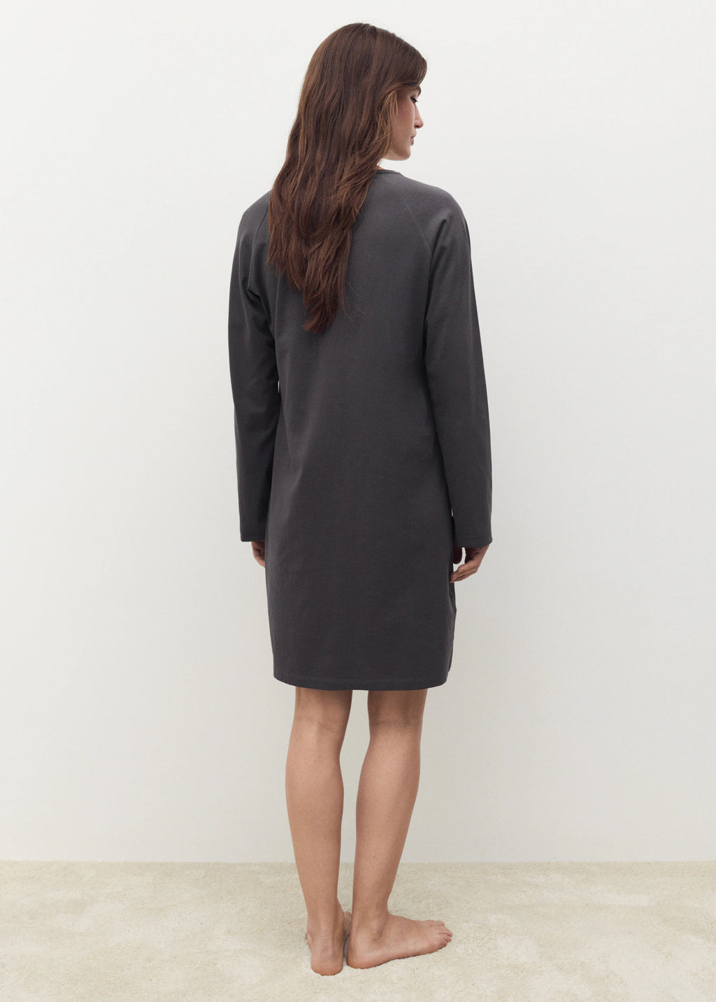 Cotton Nightdress With Button Detail